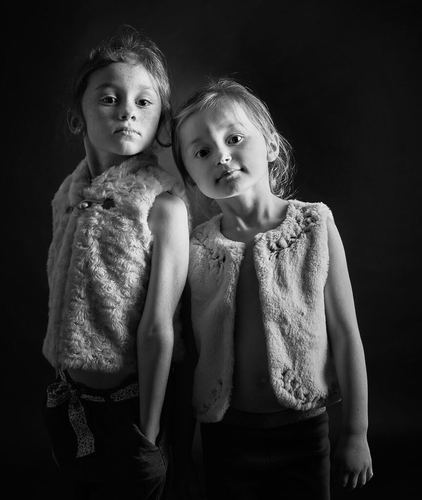 Portraits enfants en noir et blanc par Sabine Rannou